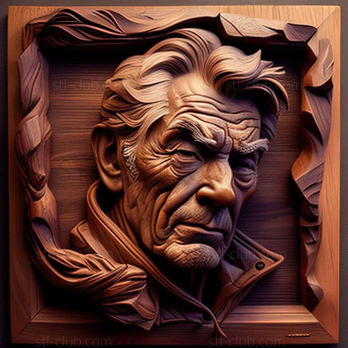 3D model Michael Parks American artist (STL)